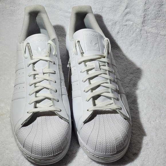 ADIDAS Men's White Superstar Legacy Sneaker, Size 19 - Picture 10 of 14